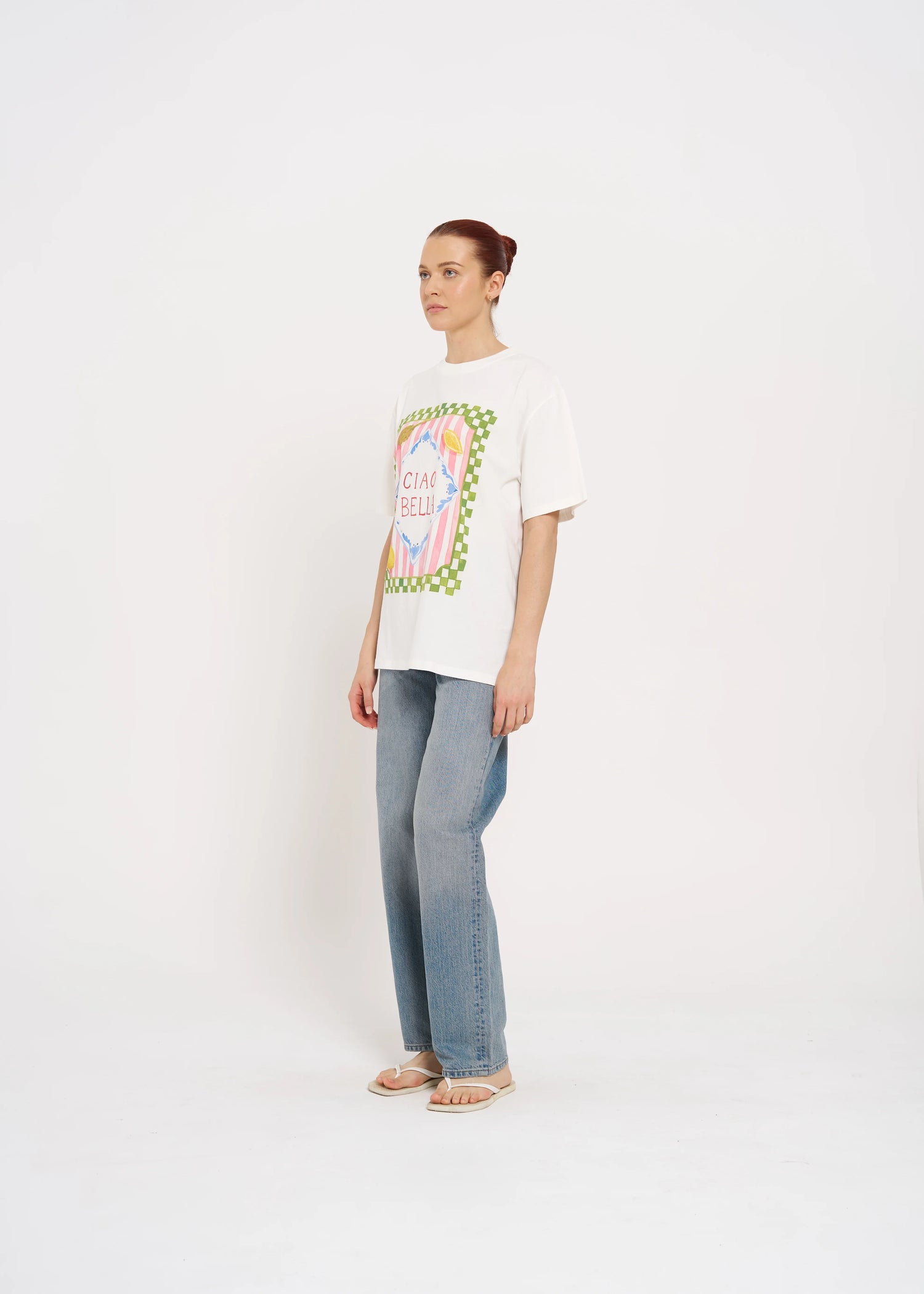 MAKU The Label Ciao Bella Oversize Tee White