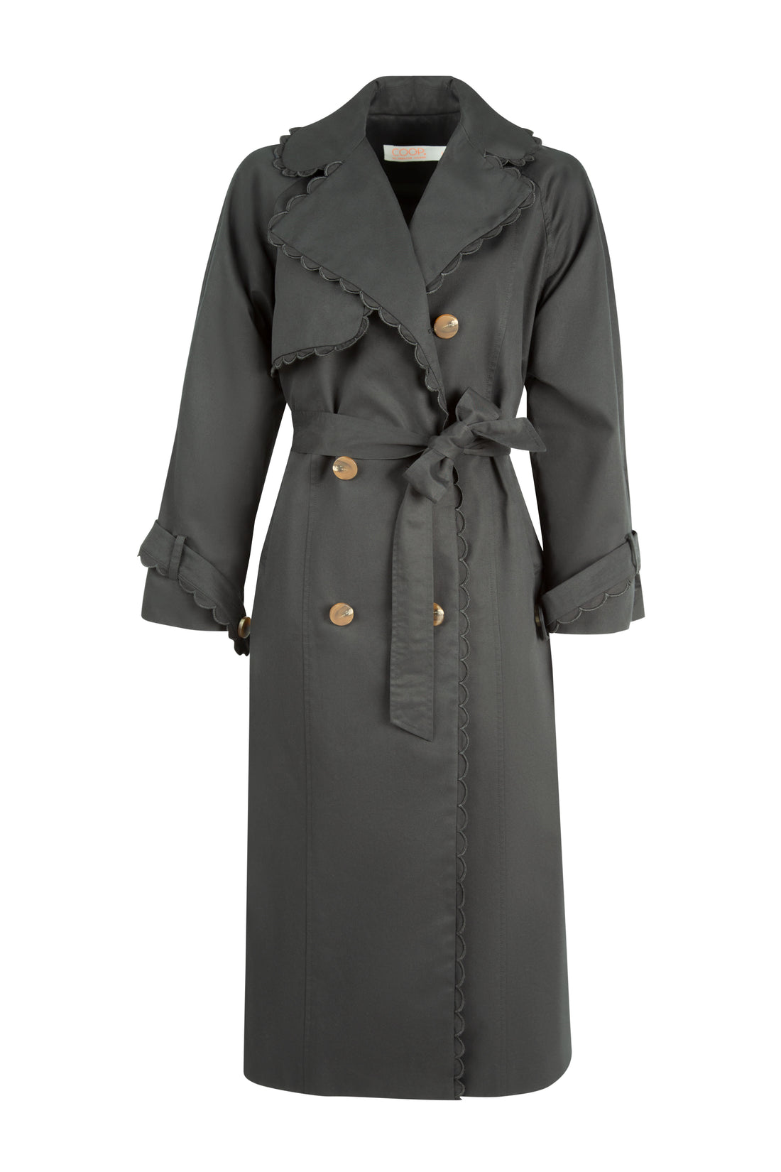 Coop By Trelise Cooper Trench Black Kiss Coat Time Twill Tell