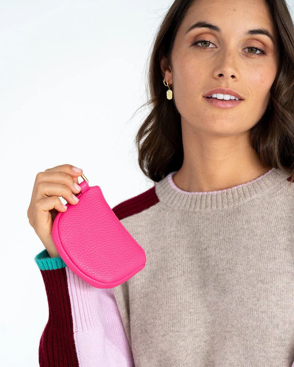 Elms & King Camden Coin Purse Fuchsia