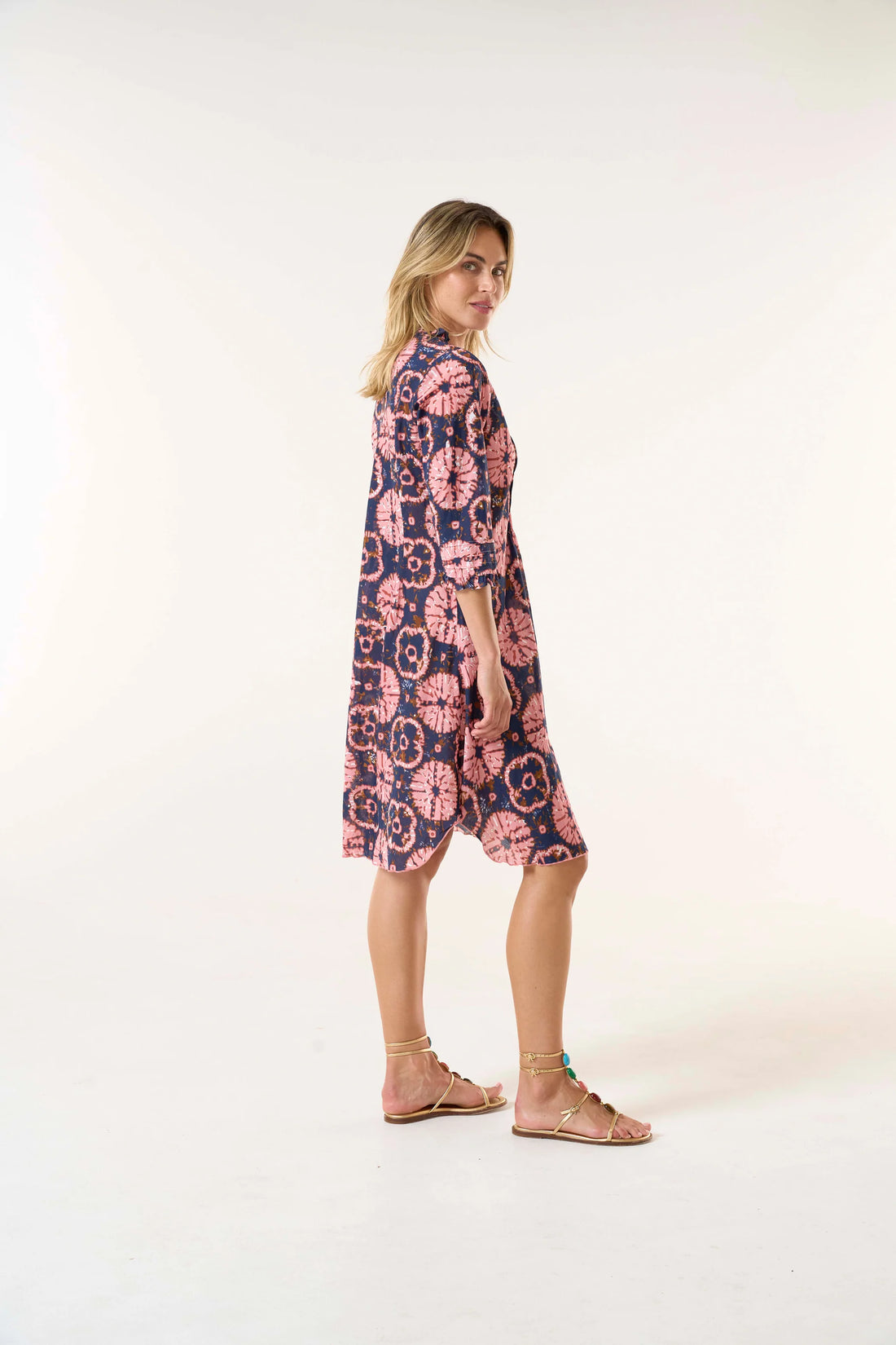 One Season Middy Poppy Camogli Coral Cotton