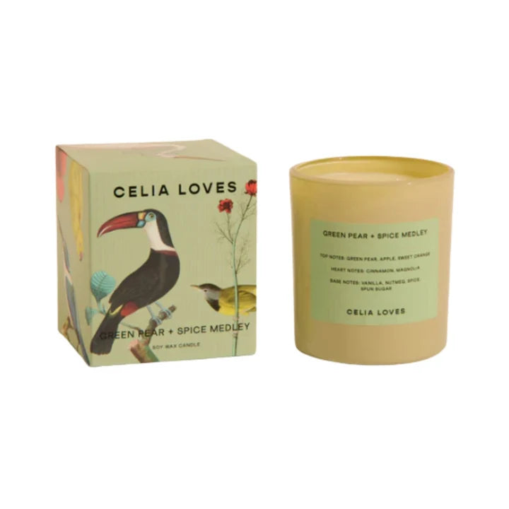Celia Loves Candle Field Notes Green Pear Spiced Medley