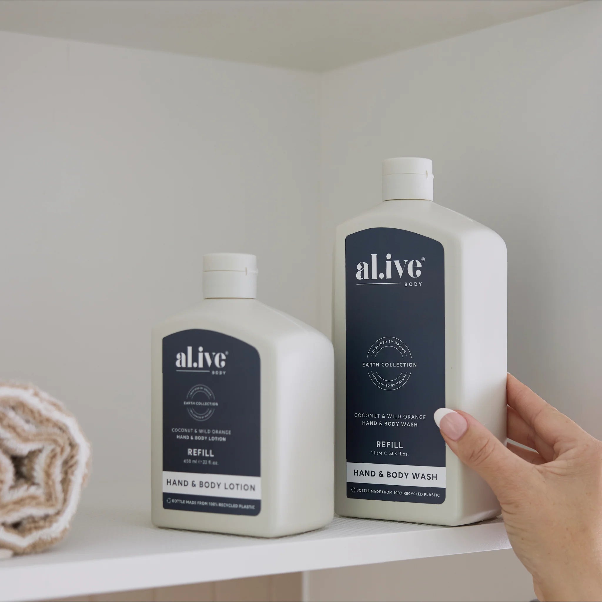 AL.IVE Body 650mL Lotion Refill Coconut & Wild Orange