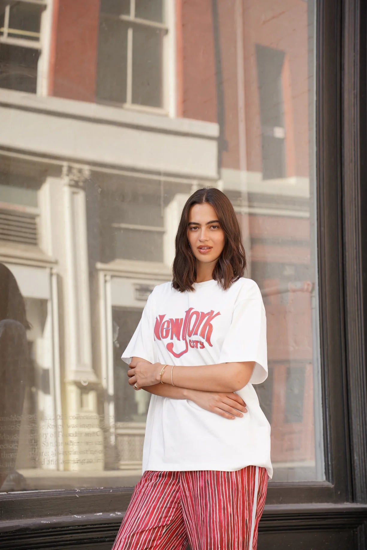 Maku New York Oversize Tee White