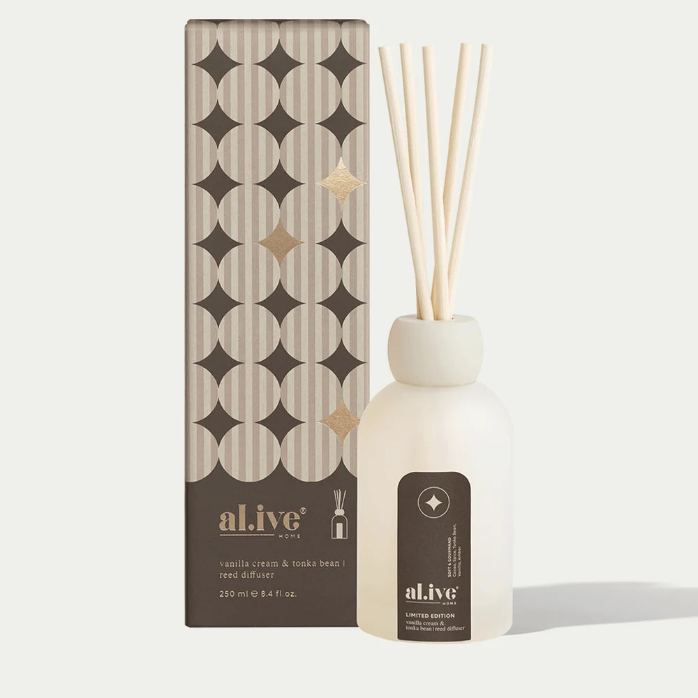AL.IVE Reed Diffuser Vanilla Cream & Tonka Bean 250ml