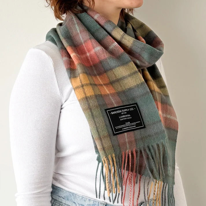 Scottish Tartan Lambswool Scarf Buchanan