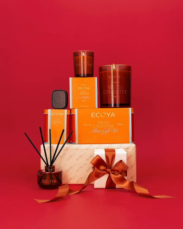 Ecoya Spiced Clementine Car Diffuser Set