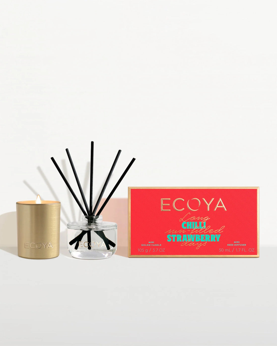 Ecoya Chilli Strawberry Mini Gift Set Holiday Collection
