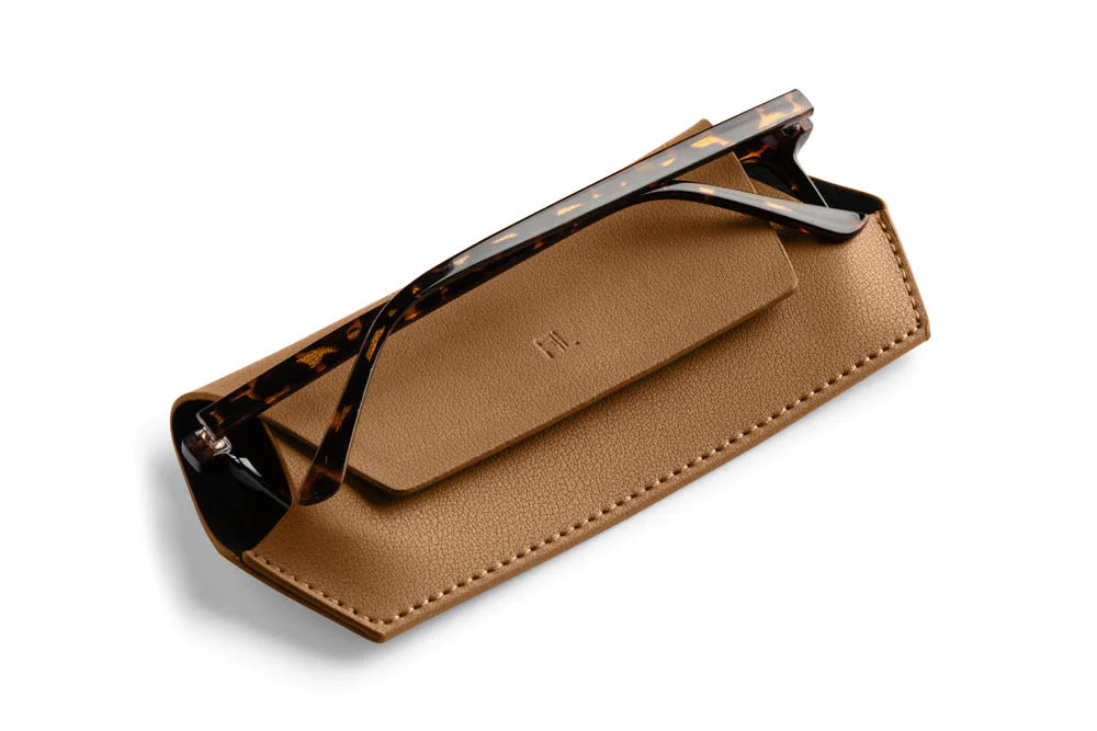 Fox And Leo Glasses Case Tan