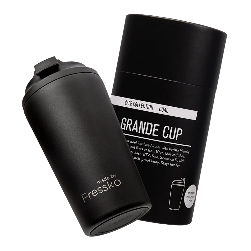 Fressko Grande Reusable Cup 16oz Coal