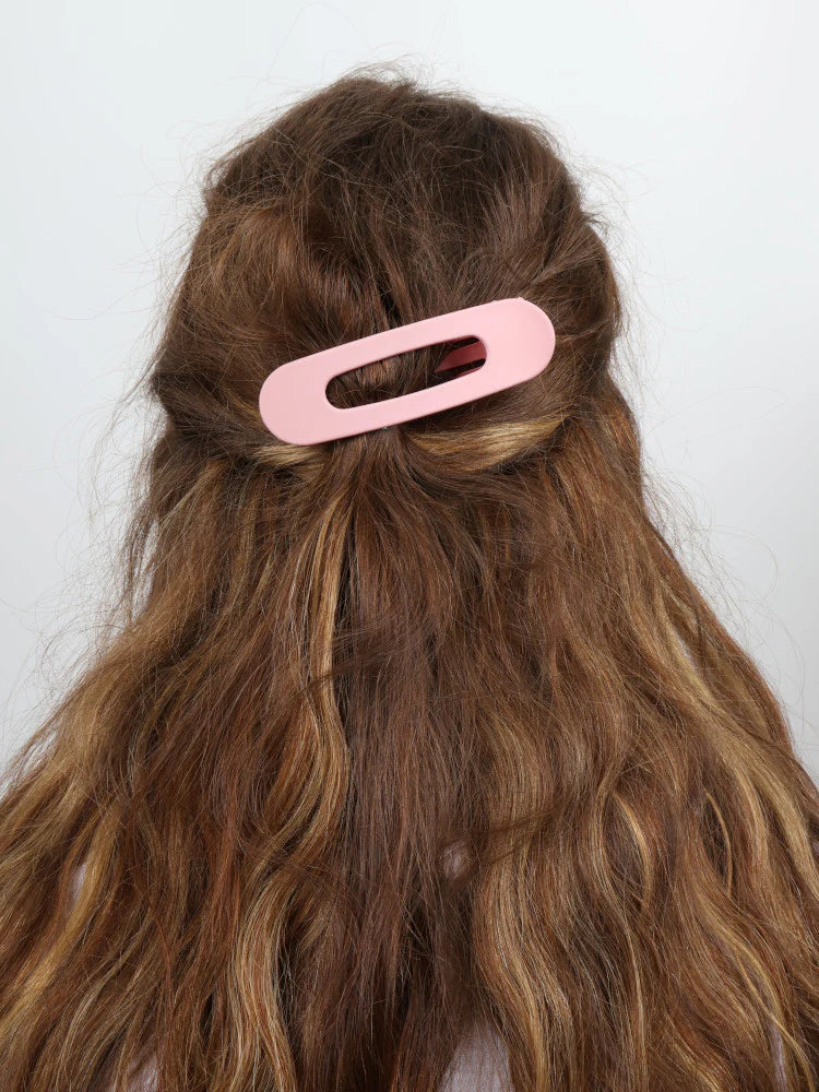 Nakoa Large Oval Hair Clip Pink