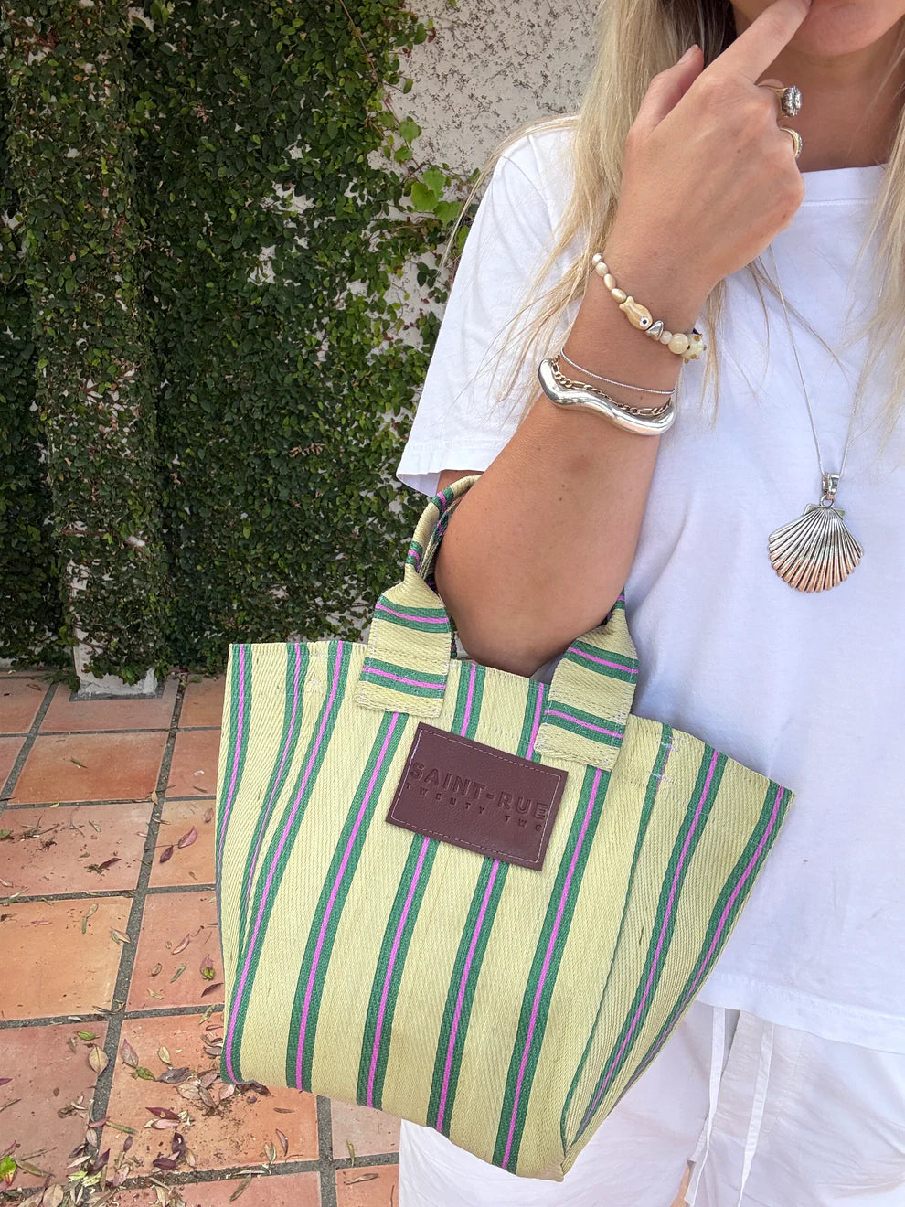 Saint Rue 22 Bambino Daisy Cream/Light Pink/Green