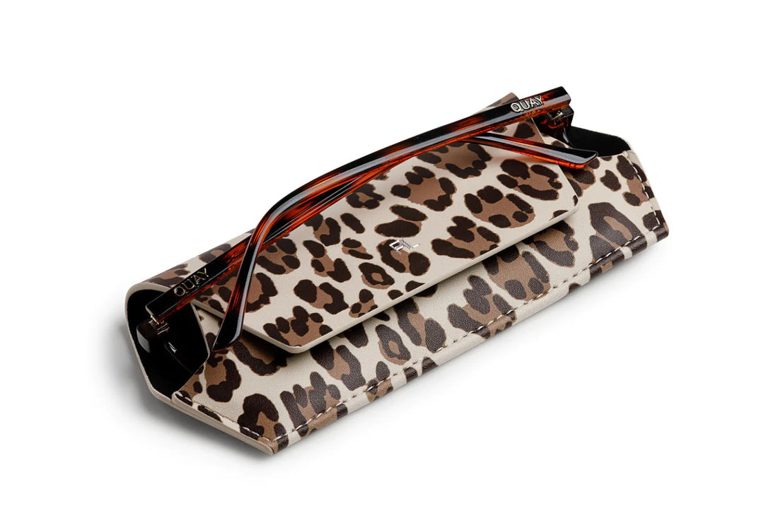 Fox And Leo Glasses Case Leopard Print