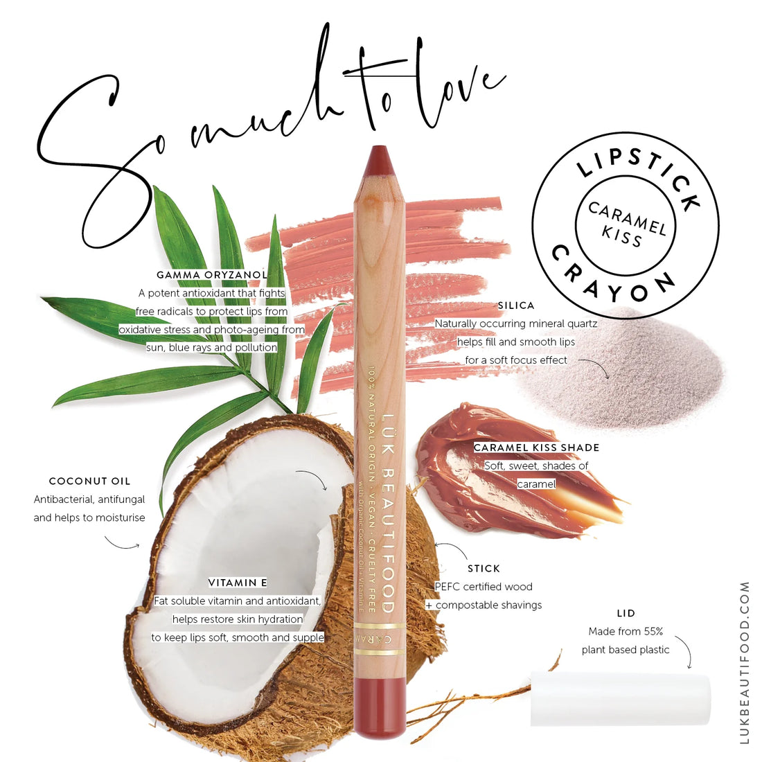 LUK Beautifood Lipstick Crayon Caramel Kiss