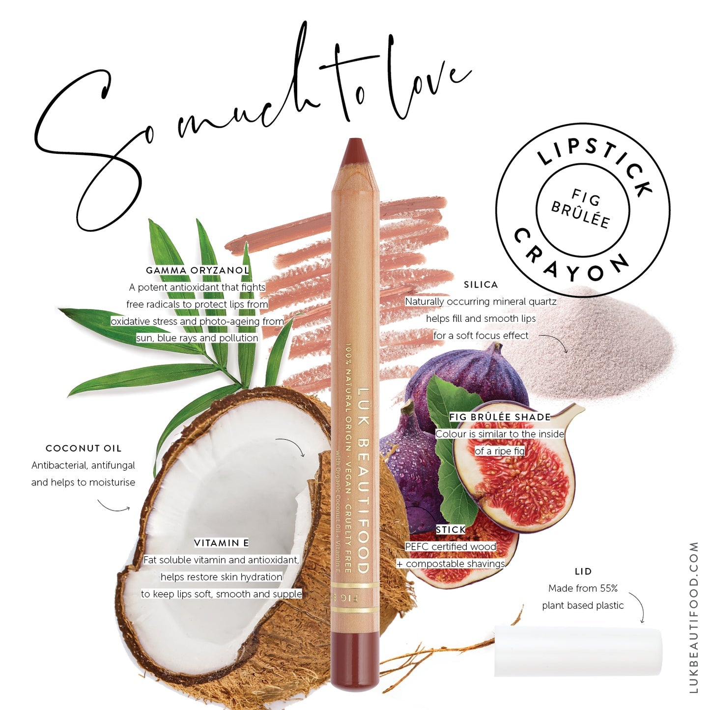 LUK Beautifood Lipstick Crayon Fig Brulee