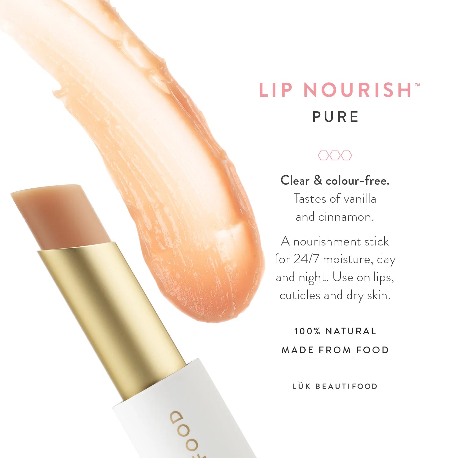 LUK Beautifood Lip Nourish Pure
