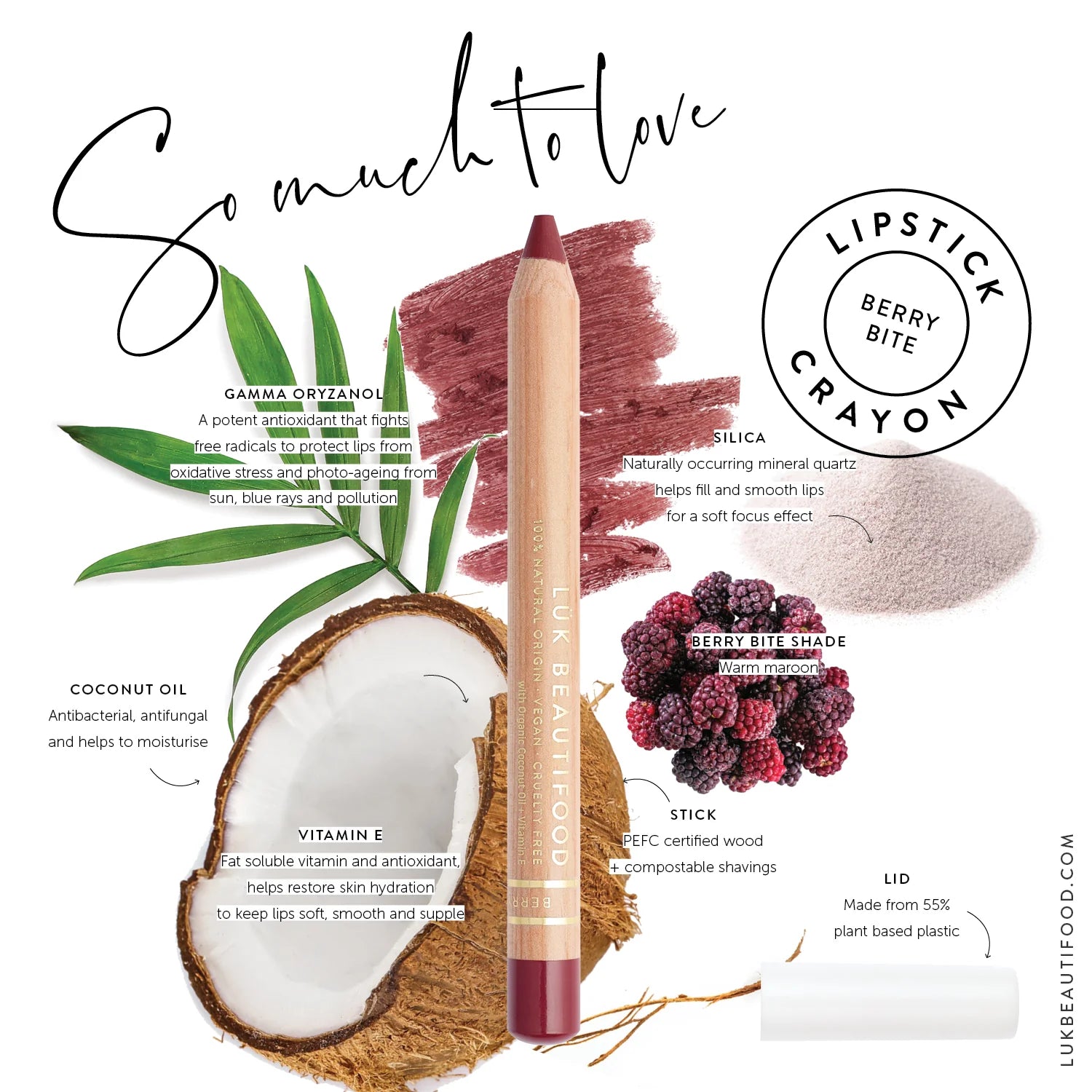 LUK Beautifood Lipstick Crayon Berry Bite