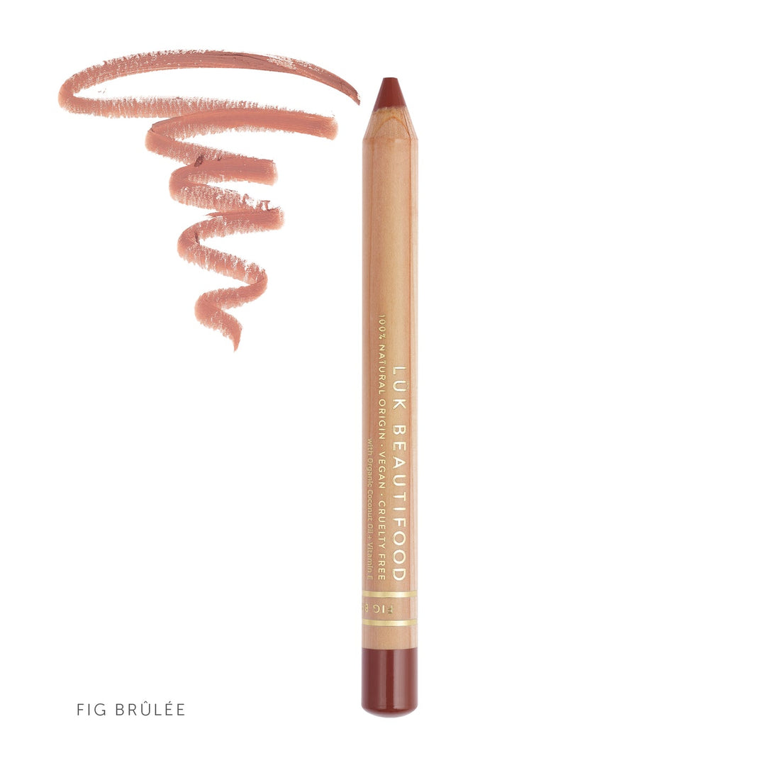 LUK Beautifood Lipstick Crayon Fig Brulee