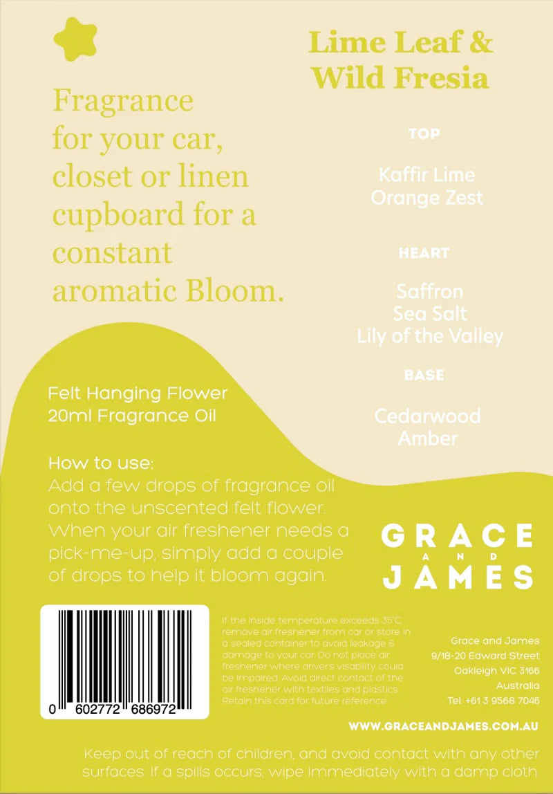 Bloom Lime Leaf & Wild Fresia Air Freshener