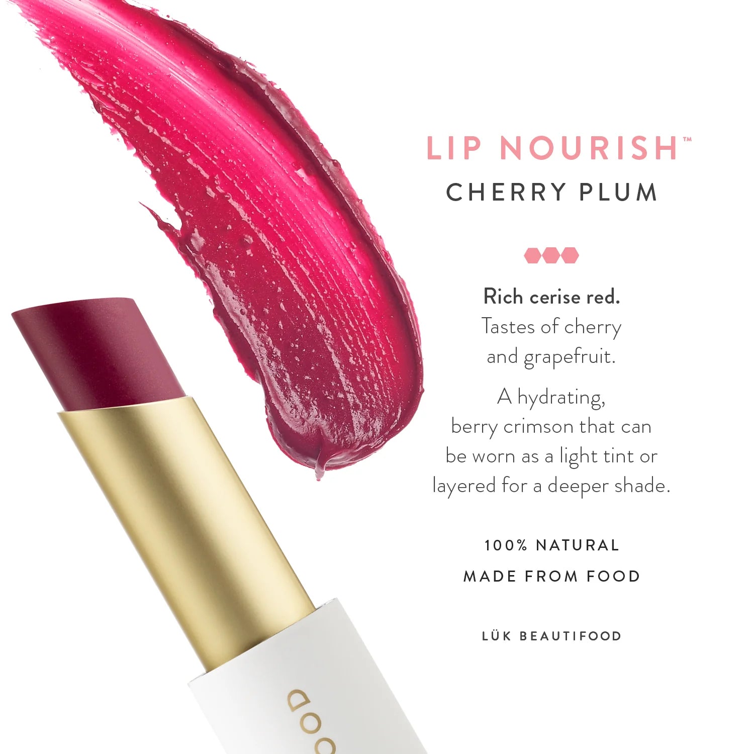LUK Beautifood Lip Nourish Cherry Plum