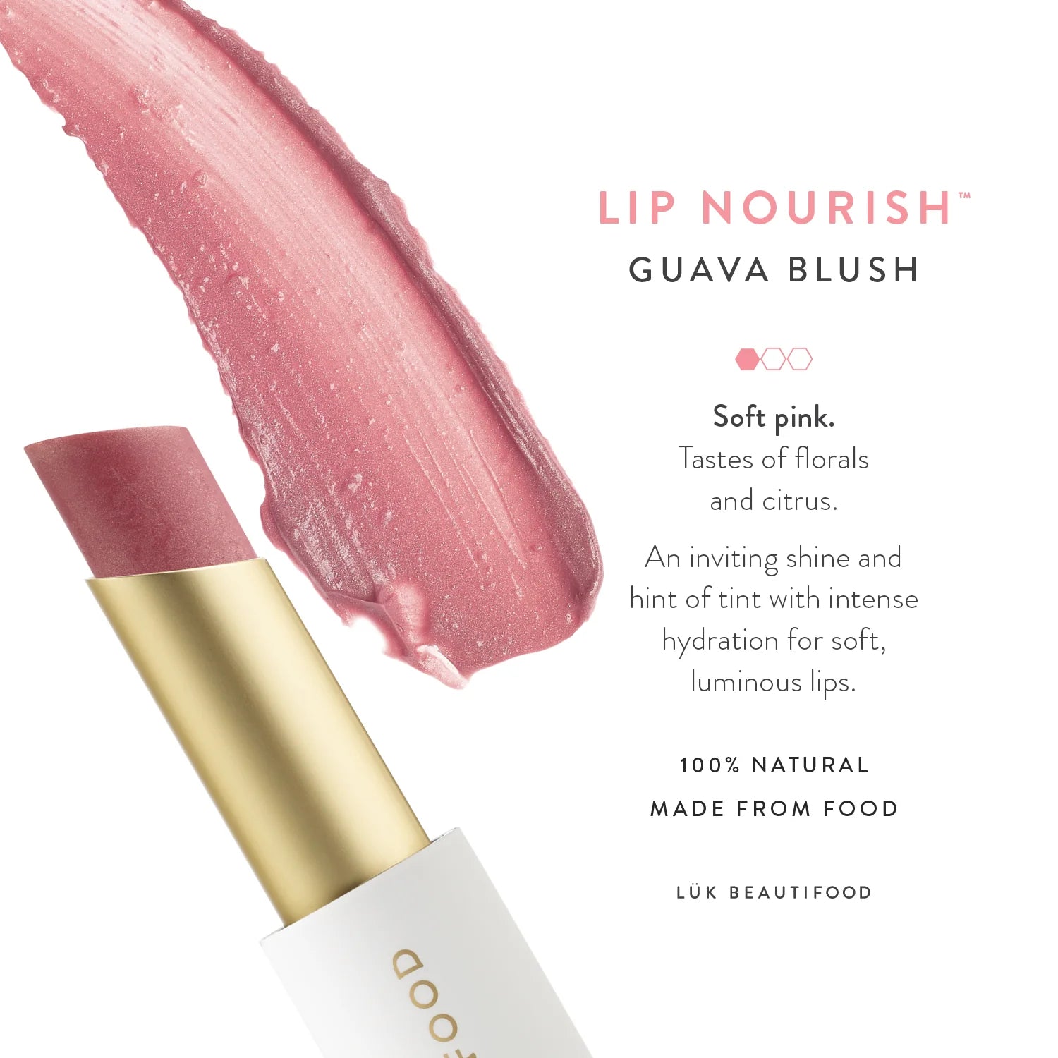 LUK Beautifood Lip Nourish Guava Blush