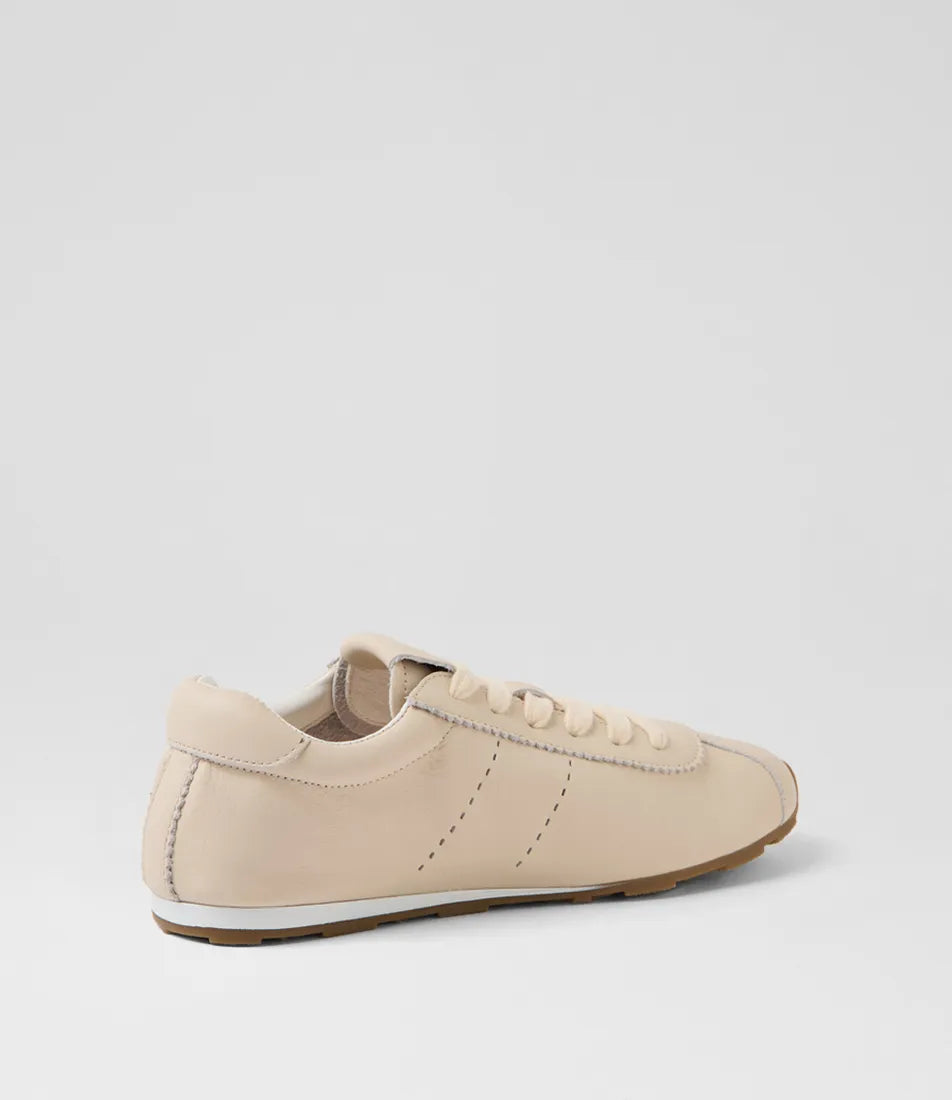 Mollini Mousi Cream Leather Sneakers