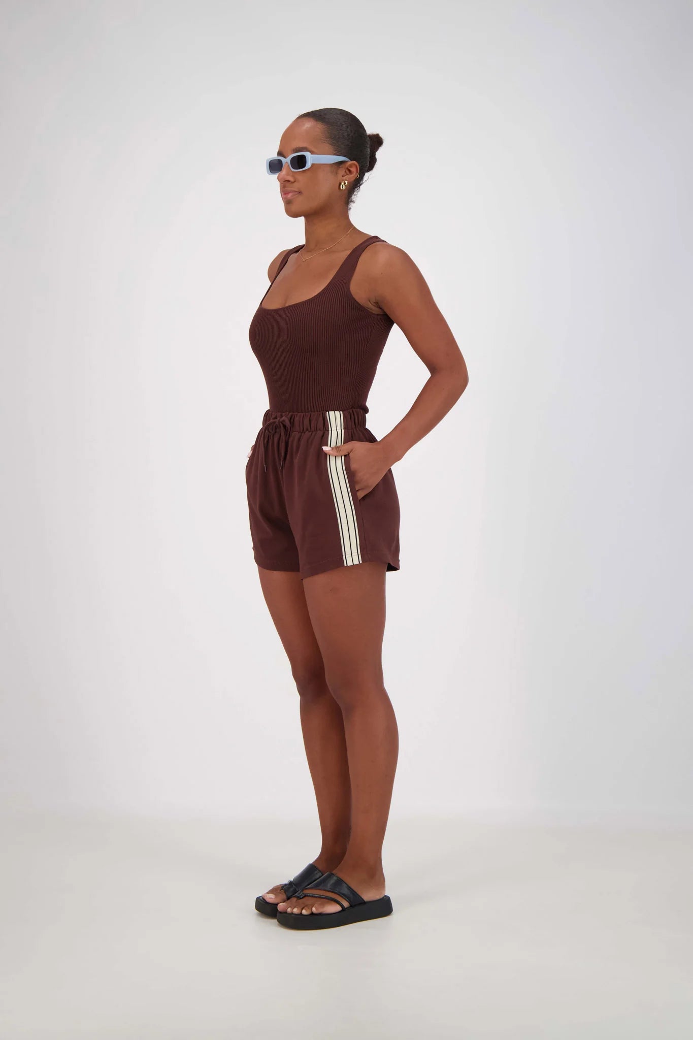 Jasmine Alexa Panarea Shorts Brown