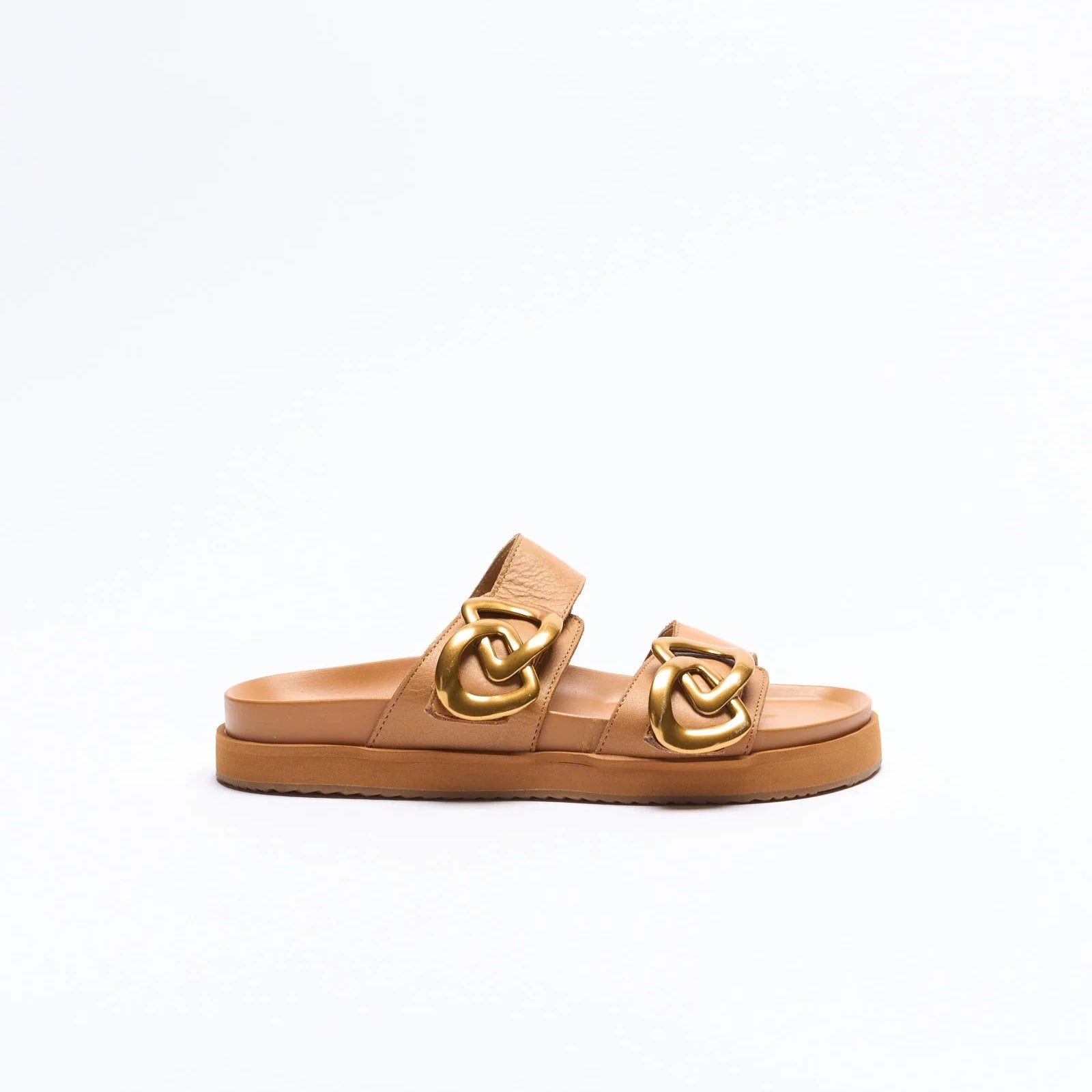 Walnut Meadow Leather Slide Coconut Tan