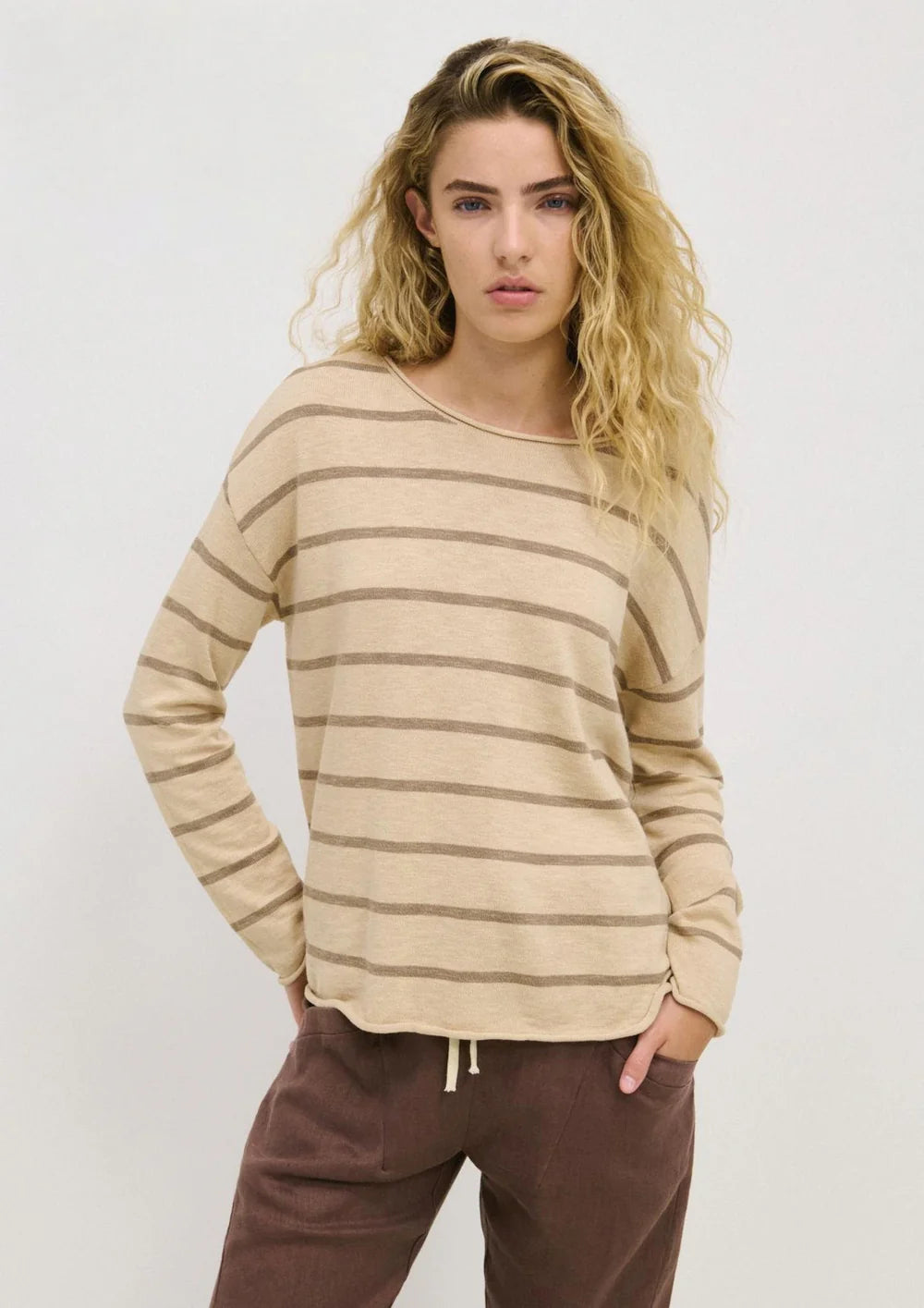 Little Lies Minnie Top Blonde