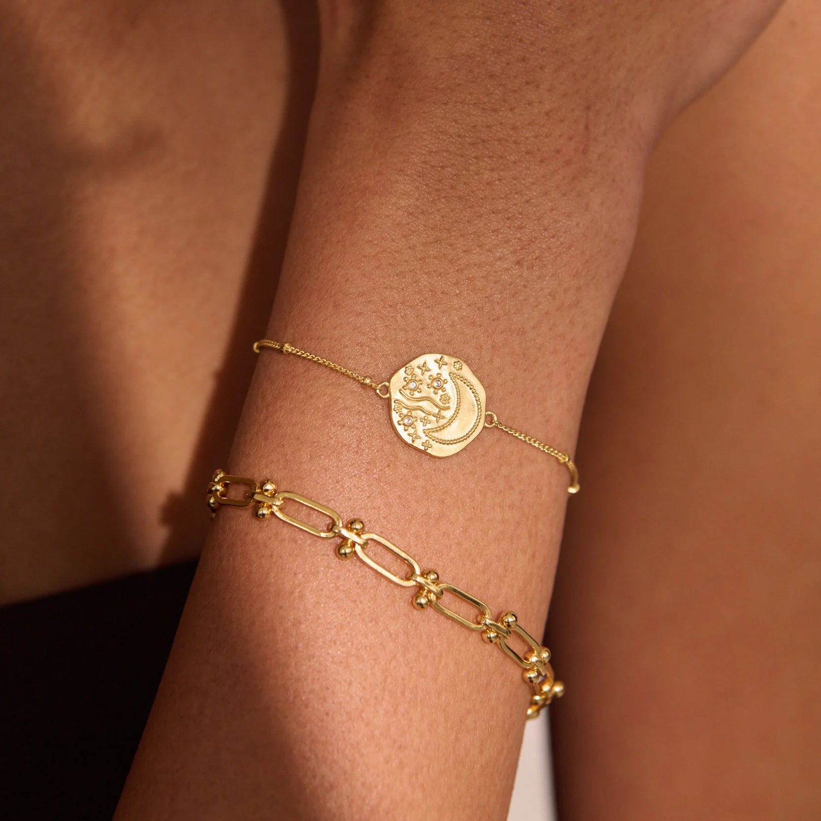 Murkani Connected Night Sky Bracelet 18KT Gold Plated