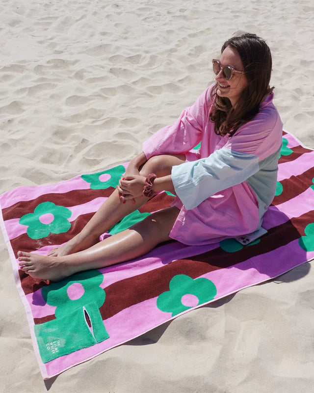 The Somewhere Co Rocky Road Premium Cotton Beach Towel