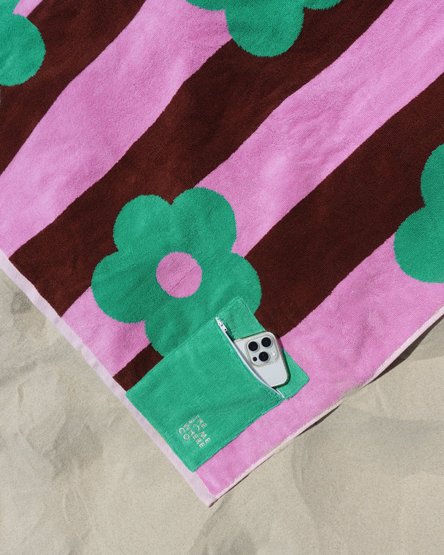 The Somewhere Co Rocky Road Premium Cotton Beach Towel