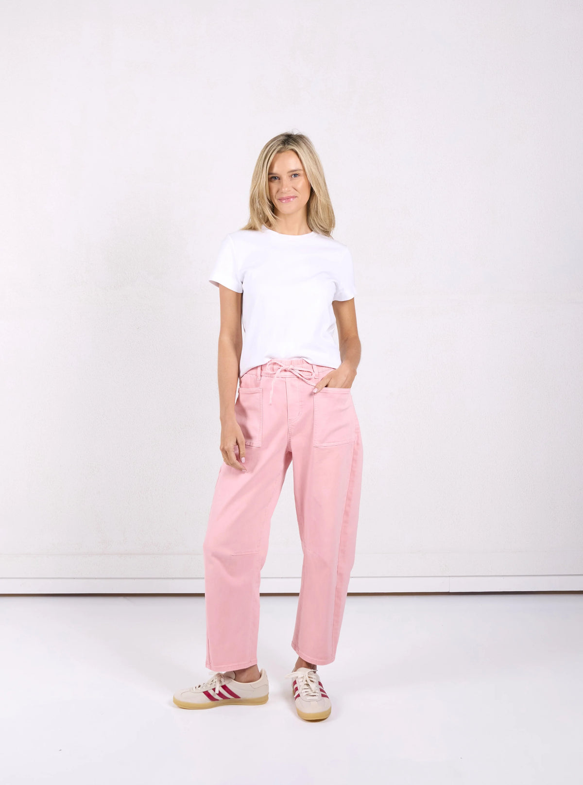 Monaco Leo Barrel Jeans Sand Blush