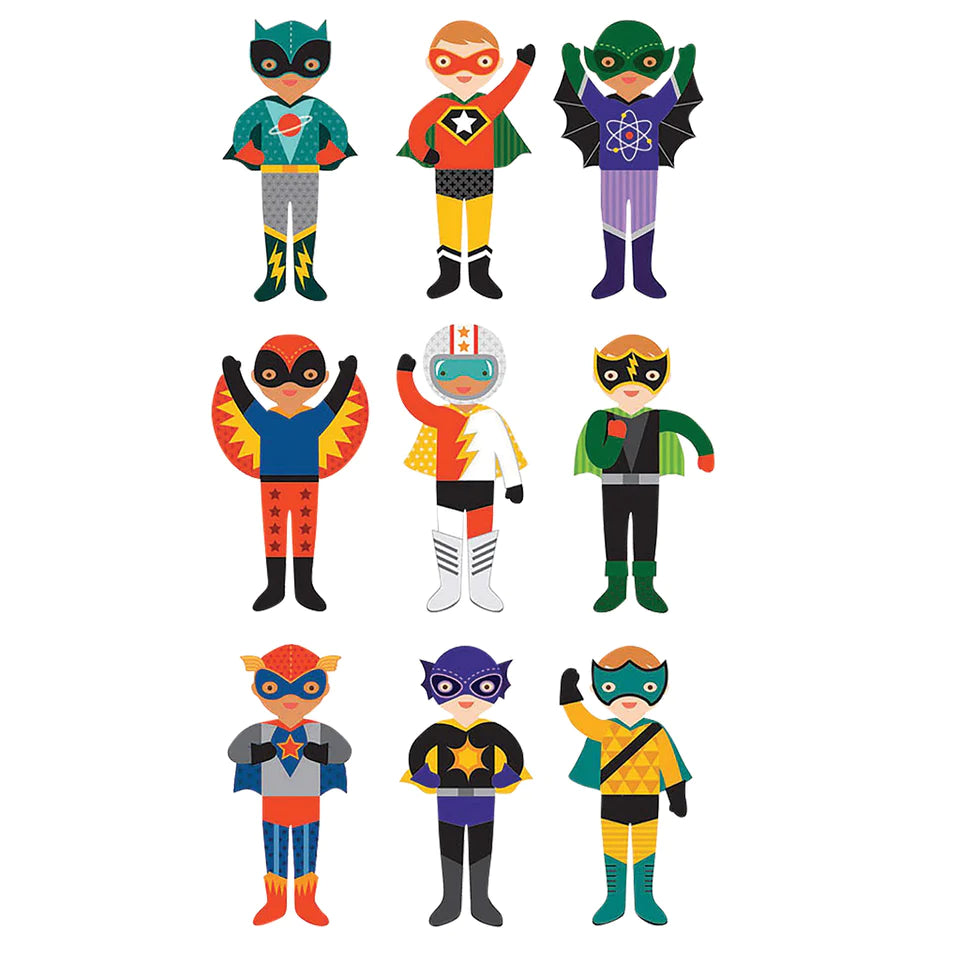 Petit Collage Superheroes Magnetic Dress Up
