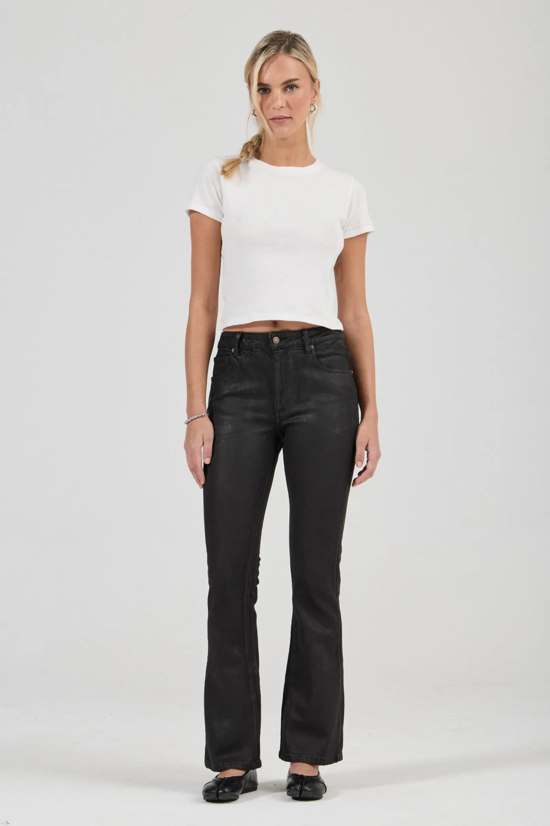 Rollas Midtown Boot Cut Espresso Coated Jean