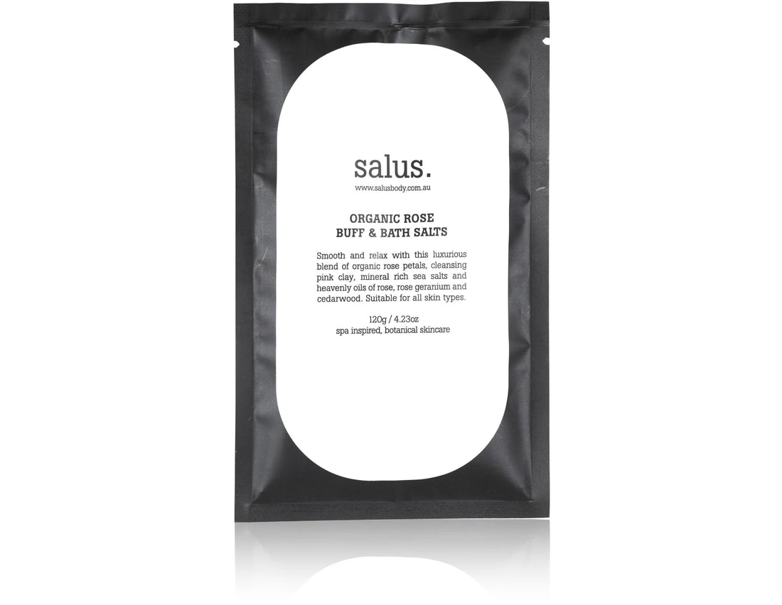 Salus Organic Rose Buff & Bath Salts 120g
