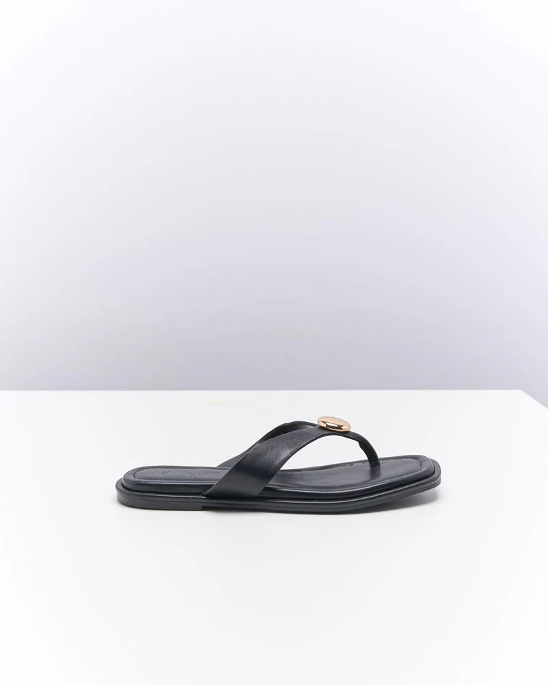 Walnut Rumer Sandal Black