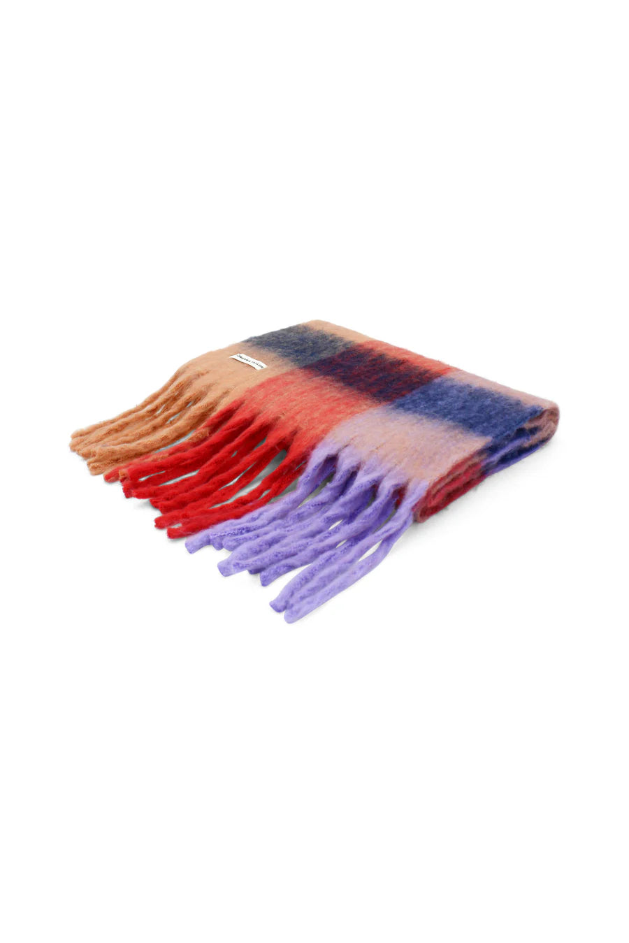 Morgan & Taylor Emma Chunky Check Scarf Peach