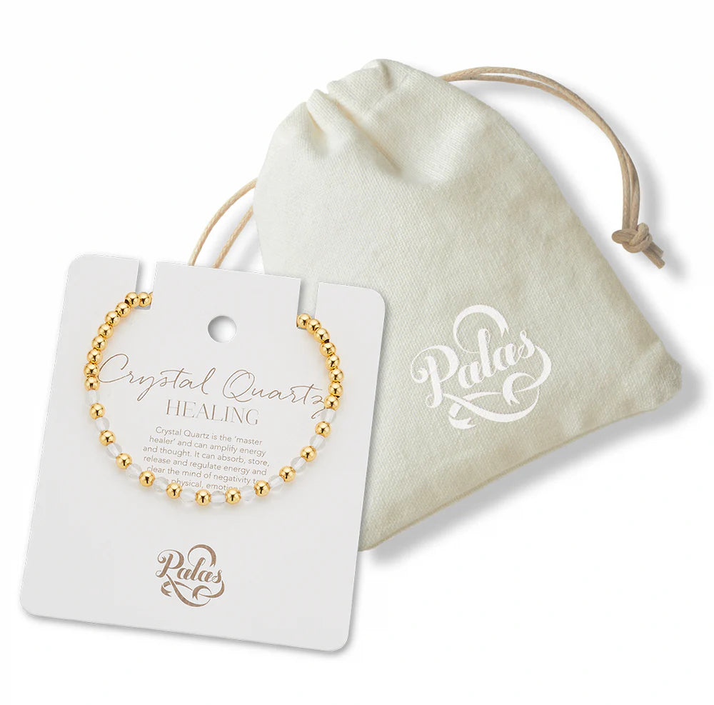 Palas Crystal Quartz Lotus Purity Bracelet (Healing)