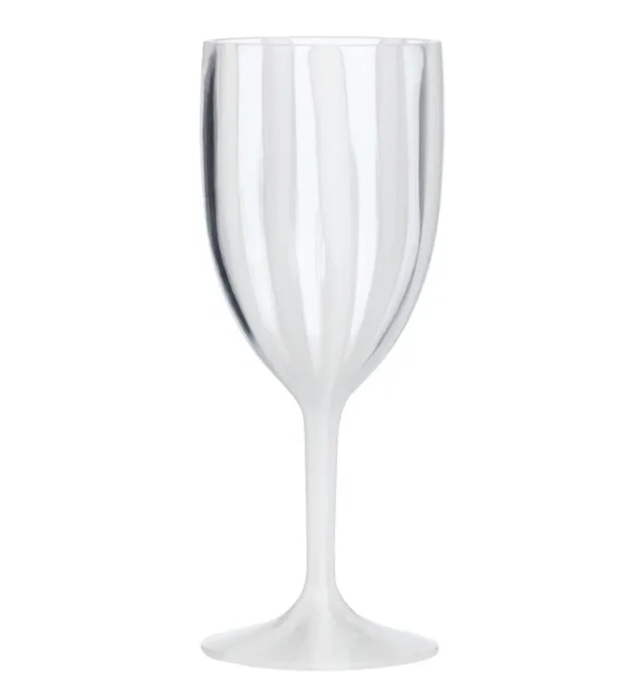 Cabana Acrylic Wine Glass 8x20cm White