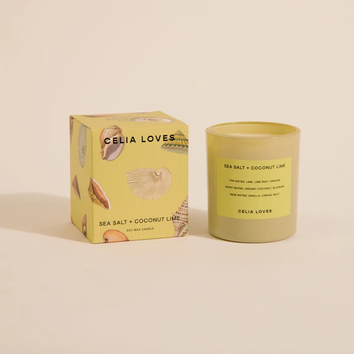 Celia Loves Candle Field Notes Sea Salt + Coconut Lime