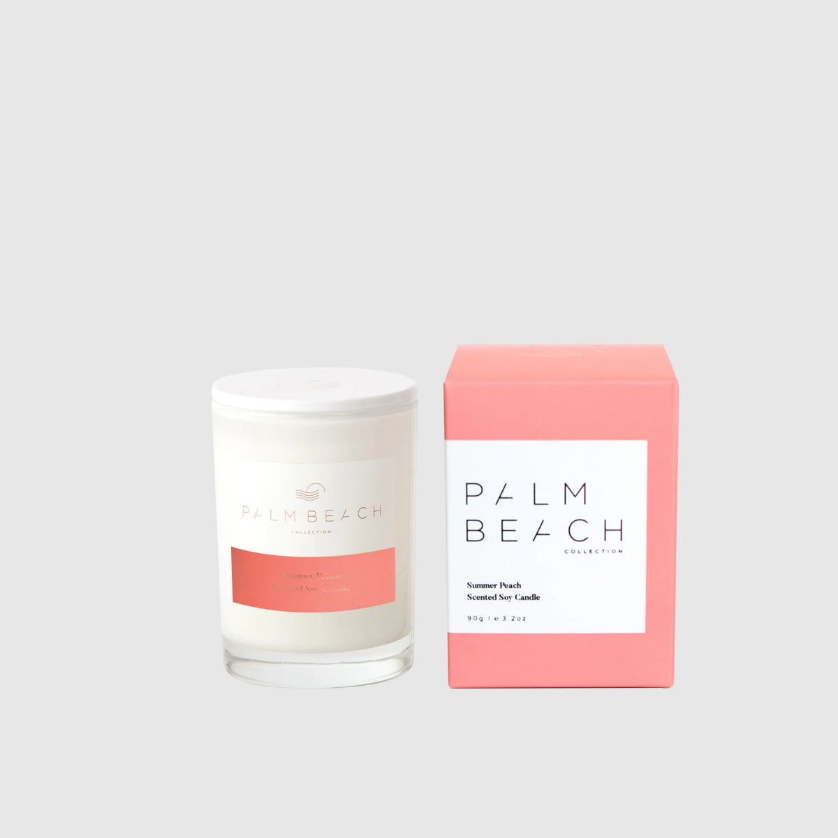 Palm Beach Summer Peach Mini Scented Candle 90G