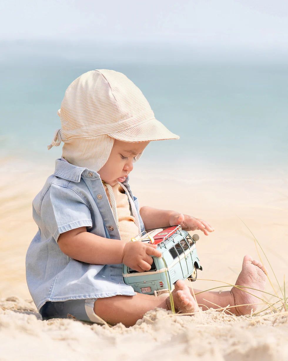 Toshi Flap Cap Baby Peanut