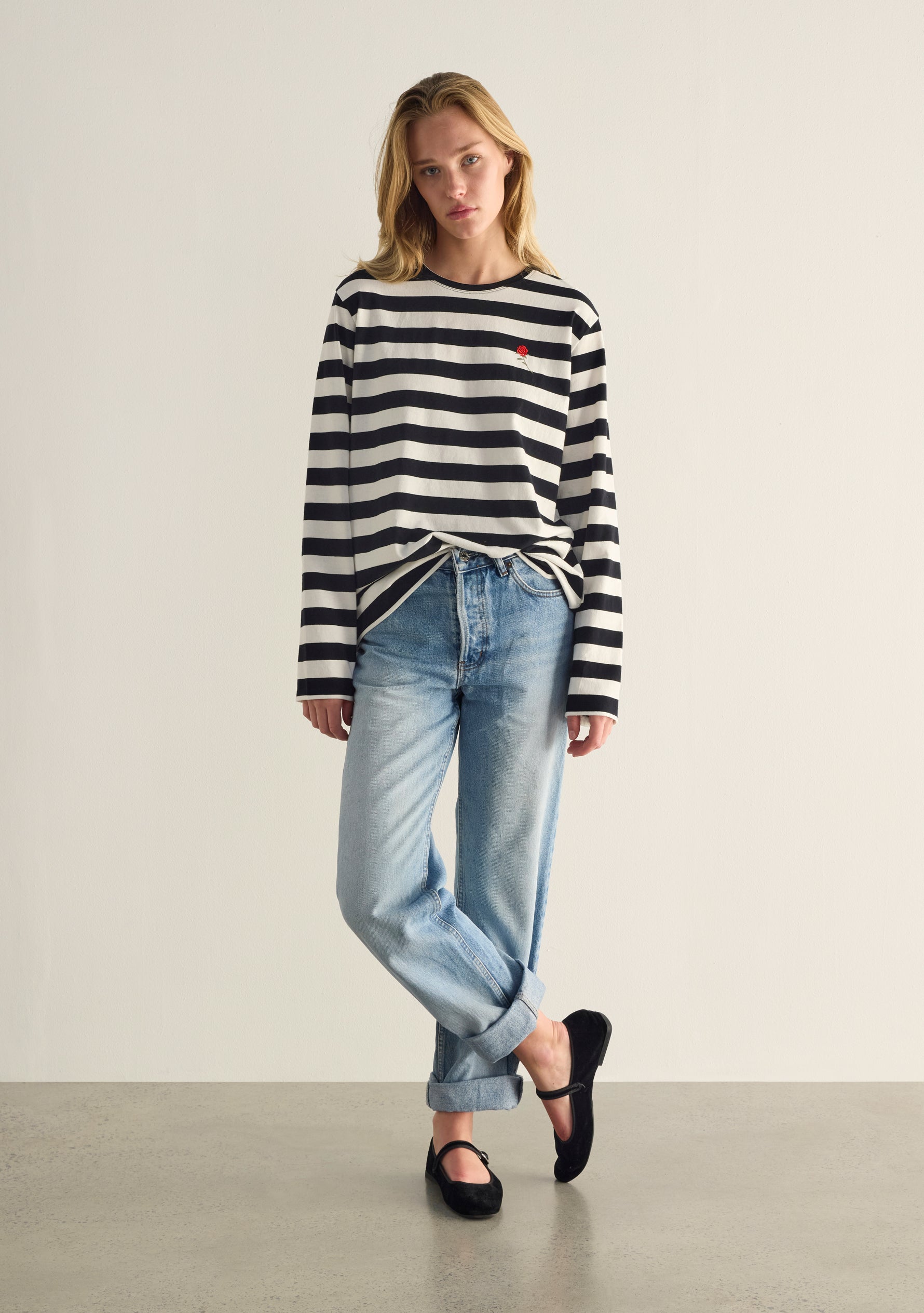 Auguste The Label Alden Long Sleeve Tee