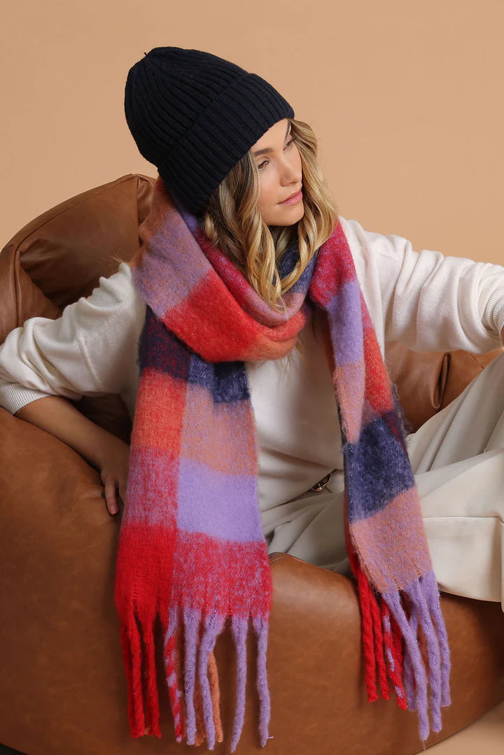 Morgan & Taylor Mia Wool Blend Beanie in Navy