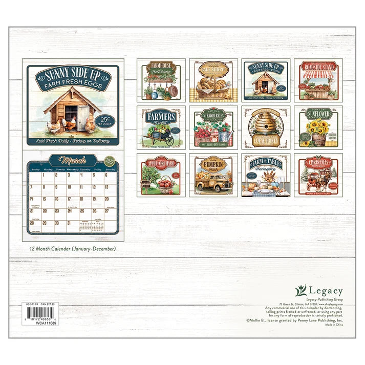 Legacy Farm to Table 2027 Lang Calendar
