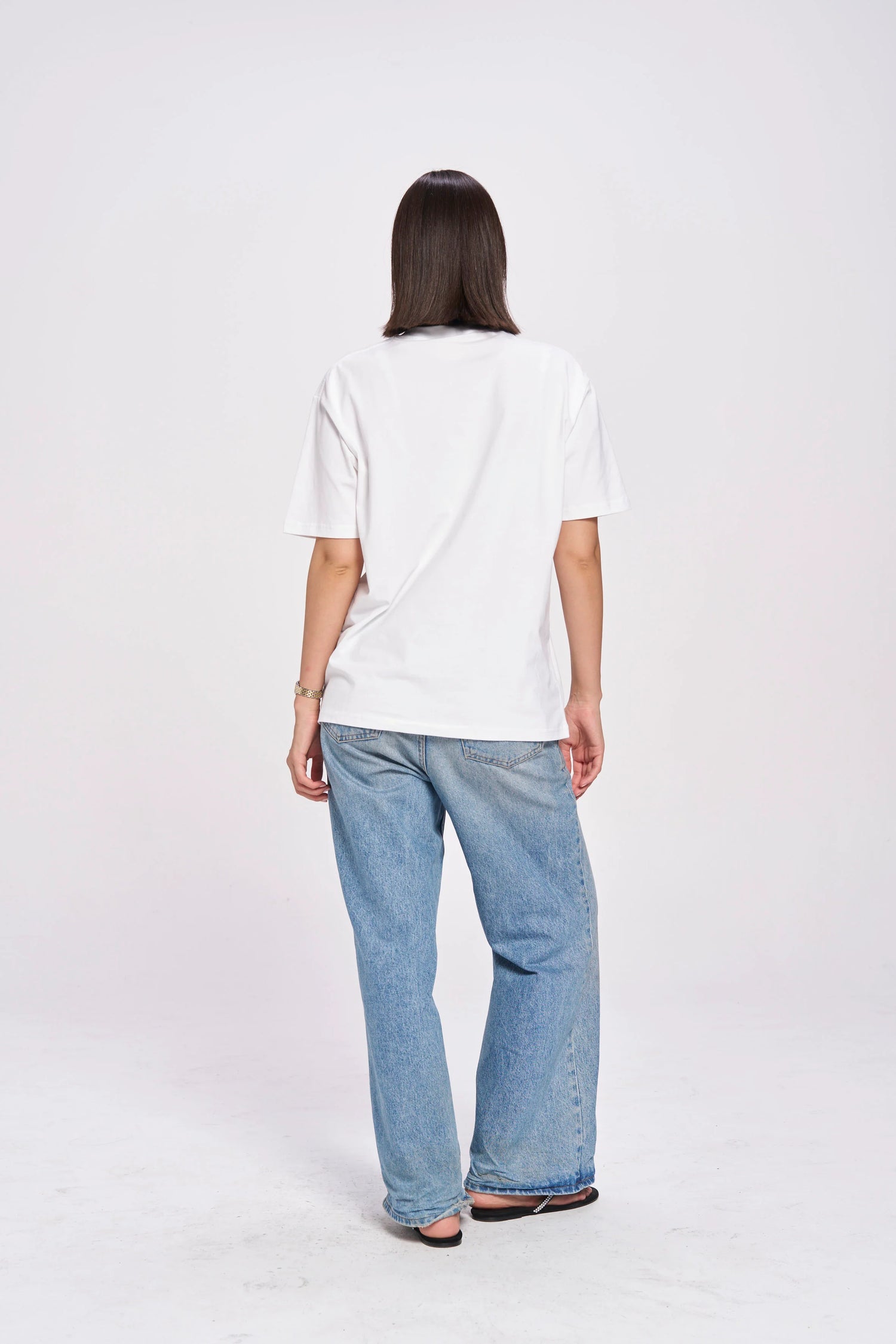 MAKU The Label Western Lucky Oversize Tee Lucent White