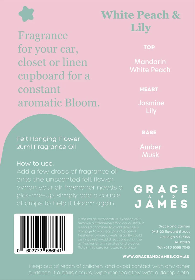 Bloom White Peach & Lily Air Freshener