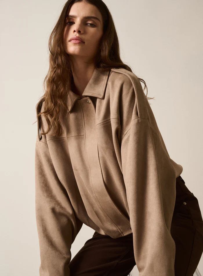 Esmaee Stable Bomber Jacket Mushroom