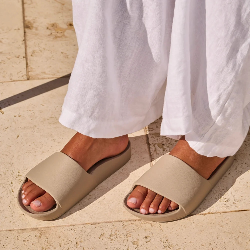 Archies Arch Support Slides Taupe