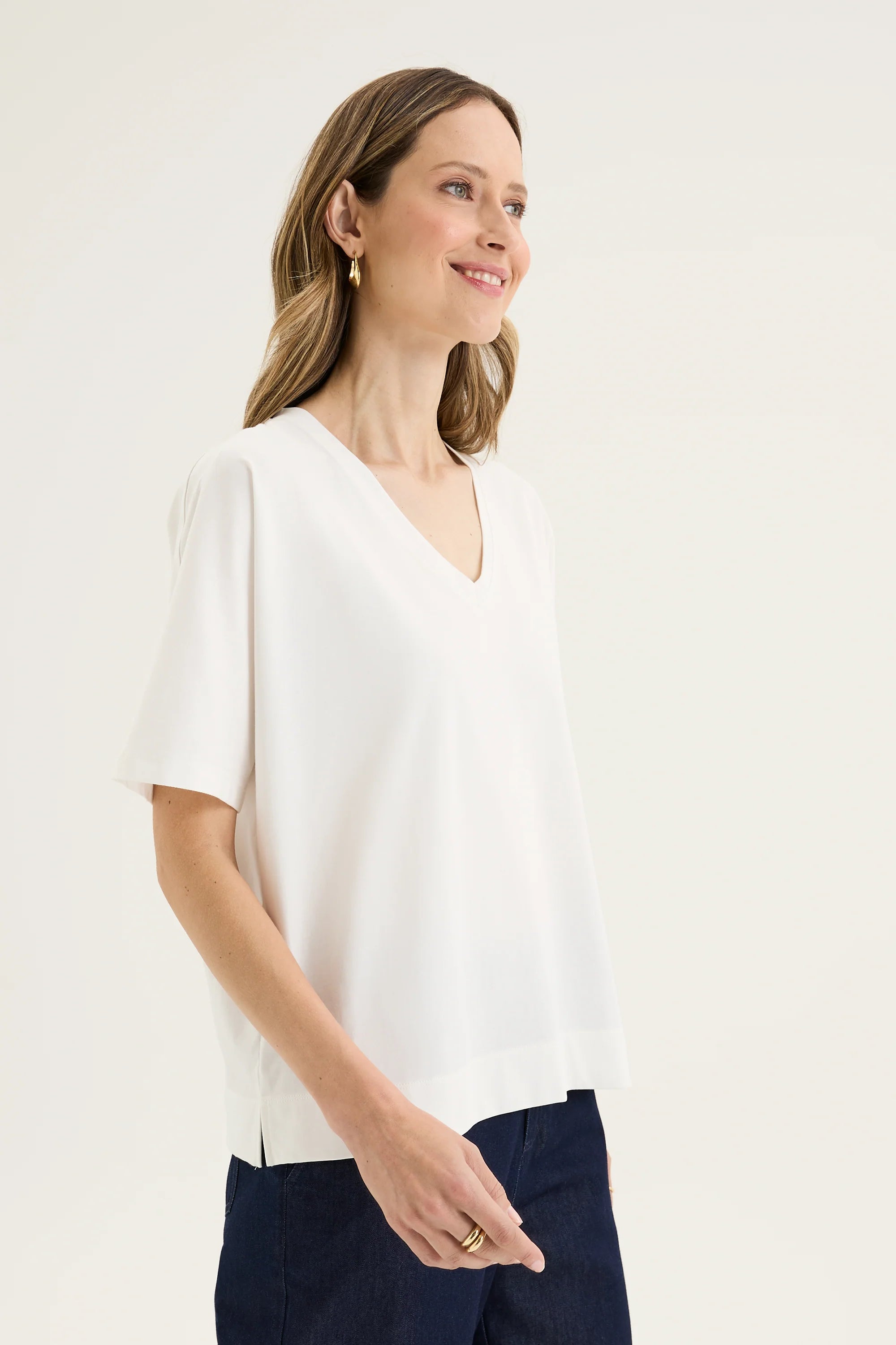 Yarra Trail Glass Tee Ecru
